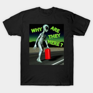 Why Are Aliens Here? T-Shirt